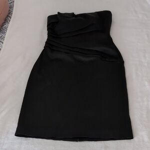 White House Black Market Strapless Black Dress